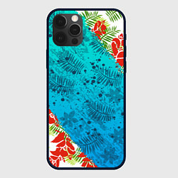 Чехол для iPhone 12 Pro Max ЛЕТНИЕ КРАСКИ ТРОПИКИ, цвет: 3D-черный
