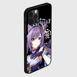 Чехол для iPhone 12 Pro Max Кэ Цин, Genshin Impact, цвет: 3D-черный — фото 2