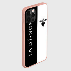 Чехол для iPhone 12 Pro Max BON JOVI BLACK WHITE, цвет: 3D-светло-розовый — фото 2