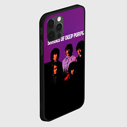 Чехол для iPhone 12 Pro Max Shades of Deep Purple, цвет: 3D-черный — фото 2