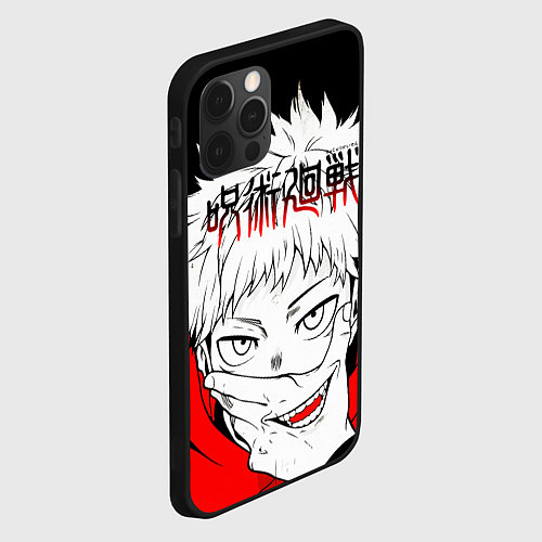 Чехол iPhone 12 Pro Max Jujutsu Kaisen, Юдзи Итадори / 3D-Черный – фото 2