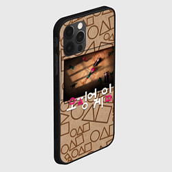 Чехол для iPhone 12 Pro Max Постер Игра в кальмара, цвет: 3D-черный — фото 2