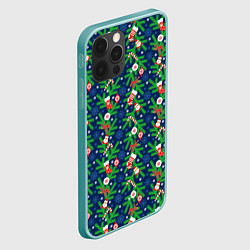 Чехол для iPhone 12 Pro Max Новогодние Игрушки на Ёлке, цвет: 3D-мятный — фото 2