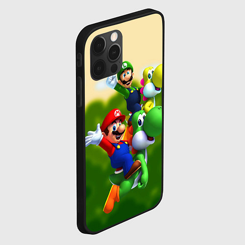 Чехол iPhone 12 Pro Max 3DMario / 3D-Черный – фото 2