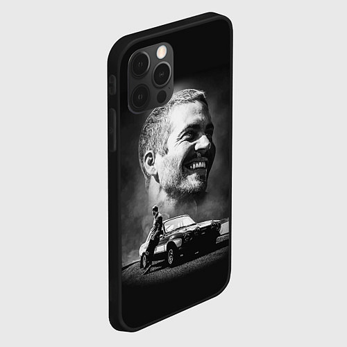 Чехол iPhone 12 Pro Max Paul Walker / 3D-Черный – фото 2