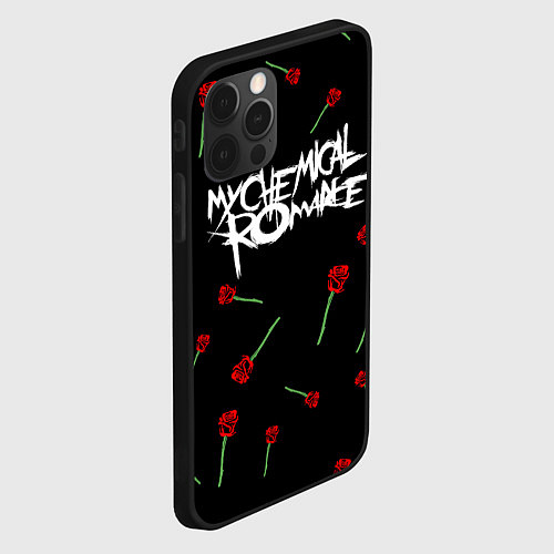 Чехол iPhone 12 Pro Max MY CHEMICAL ROMANCE РОЗЫ MCR ROSES / 3D-Черный – фото 2