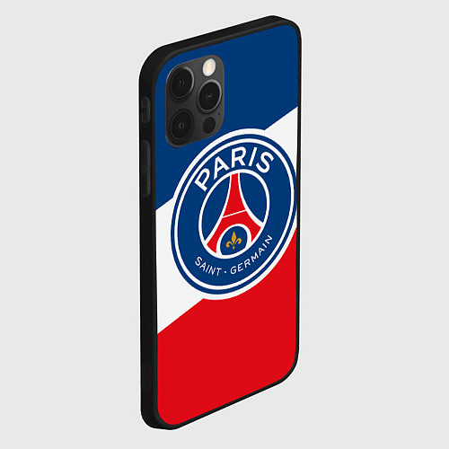 Чехол iPhone 12 Pro Max Paris Saint-Germain FC / 3D-Черный – фото 2