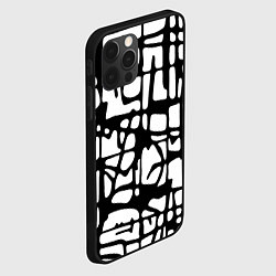 Чехол для iPhone 12 Pro Max Черно-Белый мотив Cantabrigiensia, подходящий для, цвет: 3D-черный — фото 2