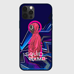 Чехол для iPhone 12 Pro Max Игра в кальмара: Абстракция, цвет: 3D-черный