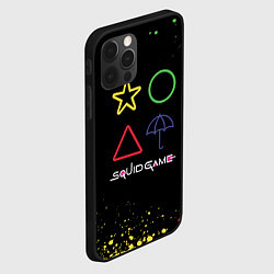 Чехол для iPhone 12 Pro Max Игра в кальмара: Фигурки, цвет: 3D-черный — фото 2