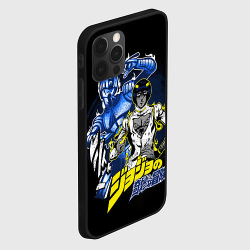 Чехол iPhone 12 Pro Max Бруно Буччеллати - JoJos Bizarre Adventure / 3D-Черный – фото 2