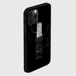 Чехол для iPhone 12 Pro Max ЧЕРНАЯ ЭЛЕКТРОГИТАРА, цвет: 3D-черный — фото 2
