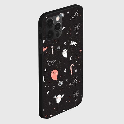 Чехол iPhone 12 Pro Max Halloween Dark / 3D-Черный – фото 2