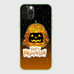 Чехол для iPhone 12 Pro Max ТЫКВА КОСМОНАВТ SPACE HALLOWEEN, цвет: 3D-салатовый