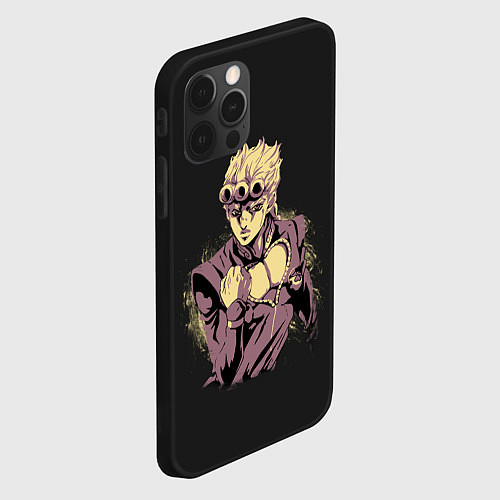 Чехол iPhone 12 Pro Max Giorno Giovanna Golden Wind / 3D-Черный – фото 2