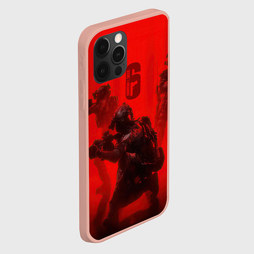 Чехол iPhone 12 Pro Max RAINBOW SIX SIEGE 6 ОСАДА РАДУГА / 3D-Светло-розовый – фото 2