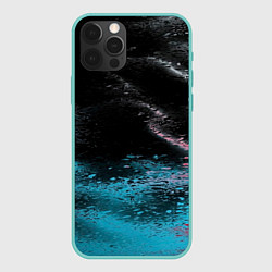 Чехол для iPhone 12 Pro Max Распад красок, цвет: 3D-мятный