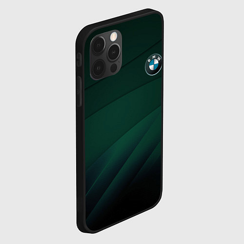 Чехол iPhone 12 Pro Max GREEN BMW / 3D-Черный – фото 2