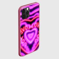 Чехол для iPhone 12 Pro Max Lover love, цвет: 3D-малиновый — фото 2