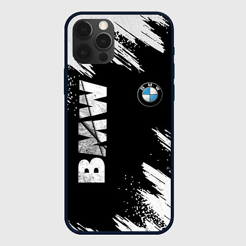 Чехол iPhone 12 Pro Max BMW GRUNGE БМВ ГРАНЖ / 3D-Черный – фото 1