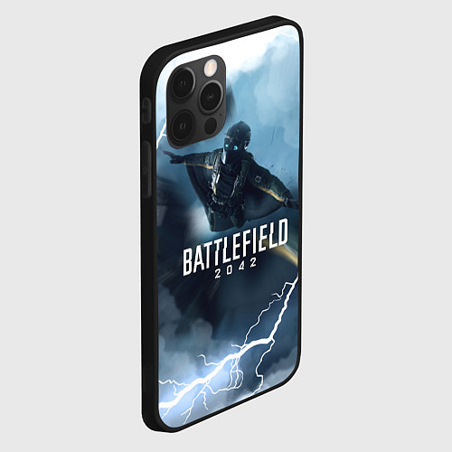 Чехол iPhone 12 Pro Max WINGSUIT BATTLEFIELD 2042 / 3D-Черный – фото 2