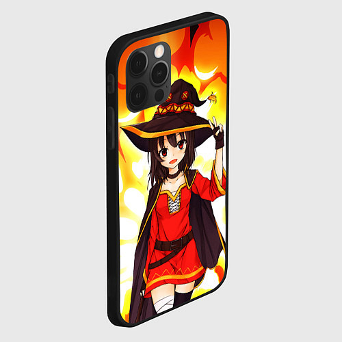 Чехол iPhone 12 Pro Max Mеgumin / 3D-Черный – фото 2