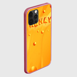 Чехол для iPhone 12 Pro Max Медовая волна Honey wave, цвет: 3D-малиновый — фото 2