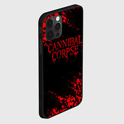 Чехол для iPhone 12 Pro Max CANNIBAL CORPSE КРАСНЫЕ ЧЕРЕПА, цвет: 3D-черный — фото 2