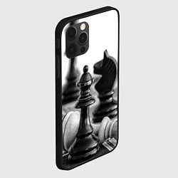 Чехол для iPhone 12 Pro Max Шах и мат Шахматы, цвет: 3D-черный — фото 2