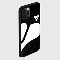 Чехол для iPhone 12 Pro Max DESTINY 2 LOGO WHITE, цвет: 3D-черный — фото 2