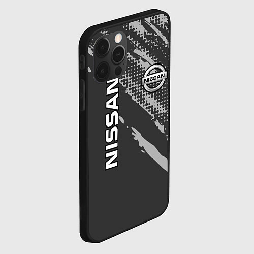 Чехол iPhone 12 Pro Max Nissan Car Ниссан / 3D-Черный – фото 2