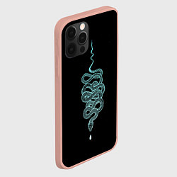Чехол для iPhone 12 Pro Max Вьющаяся змея, цвет: 3D-светло-розовый — фото 2