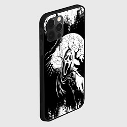 Чехол для iPhone 12 Pro Max Крик Хэллоуин Хоррор Scream Halloween, цвет: 3D-черный — фото 2