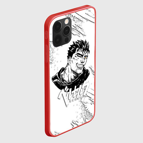 Чехол iPhone 12 Pro Max БЕРСЕРК ИЛЛЮСТРАЦИЯ BERSERK / 3D-Красный – фото 2