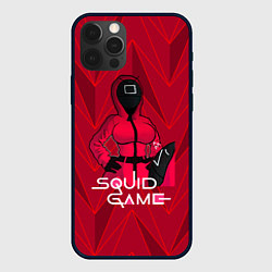 Чехол для iPhone 12 Pro Max Squid game, цвет: 3D-черный