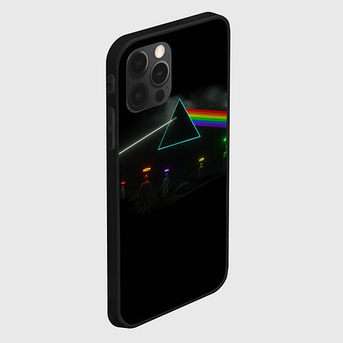 Чехол iPhone 12 Pro Max ПИНК ФЛОЙД PINK FLOYD LOGO / 3D-Черный – фото 2