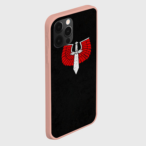 Чехол iPhone 12 Pro Max Темные ангелы до Ереси цвет легиона / 3D-Светло-розовый – фото 2