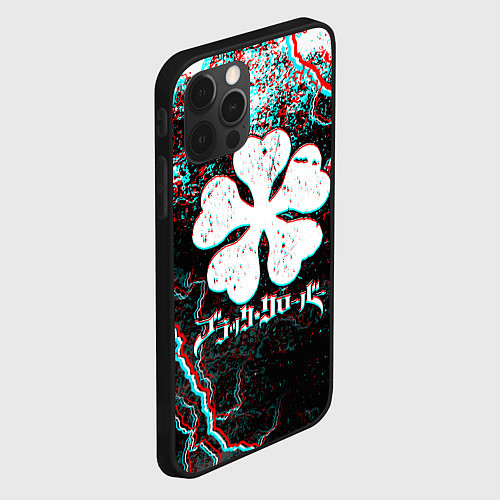 Чехол iPhone 12 Pro Max BLACK CLOVER GLITCHF FLASHES / 3D-Черный – фото 2