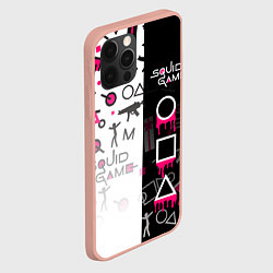 Чехол для iPhone 12 Pro Max Игра в кальмара: Узор, цвет: 3D-светло-розовый — фото 2