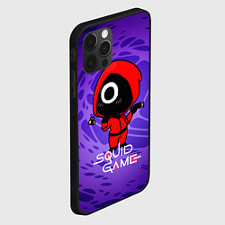 Чехол для iPhone 12 Pro Max Игра в кальмара: Девочка, цвет: 3D-черный — фото 2