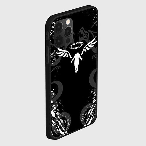 Чехол iPhone 12 Pro Max WALHALLA TEAM TOKYO REVENGERS DRAGON TATTOO / 3D-Черный – фото 2