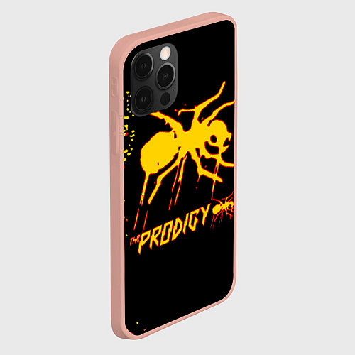 Чехол iPhone 12 Pro Max The Prodigy логотип / 3D-Светло-розовый – фото 2
