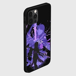 Чехол для iPhone 12 Pro Max Genshin Impact Raiden, цвет: 3D-черный — фото 2