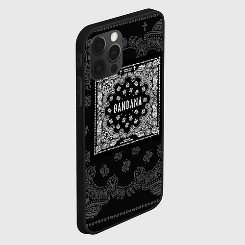 Чехол iPhone 12 Pro Max Big Baby Tape x Kizaru: BANDANA / 3D-Черный – фото 2