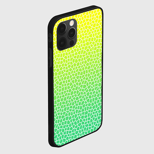 Чехол iPhone 12 Pro Max Витражная мозаика / 3D-Черный – фото 2