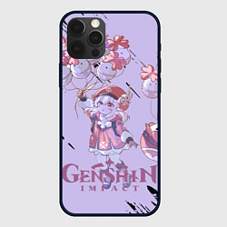 Чехол для iPhone 12 Pro Max Klee Genshin Impact, цвет: 3D-черный