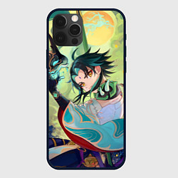 Чехол для iPhone 12 Pro Max Xiao Сяо Genshin Impact, цвет: 3D-черный