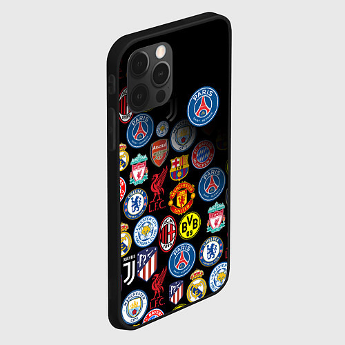 Чехол iPhone 12 Pro Max PSG LOGOBOMBING / 3D-Черный – фото 2