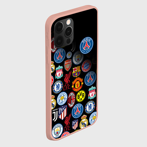 Чехол iPhone 12 Pro Max PSG LOGOBOMBING / 3D-Светло-розовый – фото 2