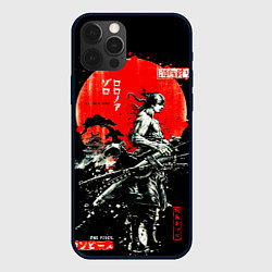 Чехол для iPhone 12 Pro Max Ван пис зоро самурай на черном фоне, цвет: 3D-черный